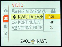 Nastavení videa