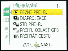 Režim přehrávání