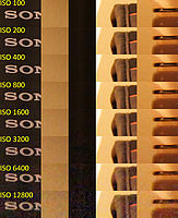 šum - předprodukční vzorek A33 (stejný snímač jako NEX-5)