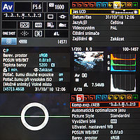 Obrázek č. 24 - Ukázka českého menu fotoaparátu Canon EOS 60D Obrázek č. 24 - Ukázka českého menu fotoaparátu Canon EOS 60D