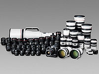 Obrázek č. 30 - Rozsáhlá nabídka objektivů značky Canon Obrázek č. 30 - Rozsáhlá nabídka objektivů značky Canon