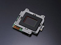 Obrázek č. 9 - Snímací čip s jednotkou pro jeho čištění