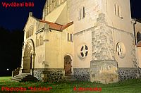 Obrázek č. 11 - Pohled na celkovou testovací noční scénu se srovnání nastavení vyvážení bílé 