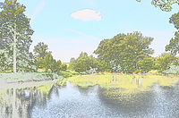 Obrázek č. 25 - Ukázka efektu barevná skica