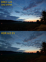 DRO Lv5 a HDR 6EV – celý snímek