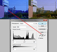 Photoshop - "kapátková" metoda v nastavení úrovní (v křivkách je efekt větší) Photoshop - "kapátková" metoda v nastavení úrovní (v křivkách je efekt větší)