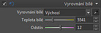 Zoner - vyvážení bílé v RAW