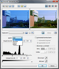 Zoner - ruční práci nic nenahradí, výsledek posunu úrovní kanálů Zoner - ruční práci nic nenahradí, výsledek posunu úrovní kanálů