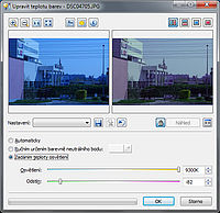 Zoner - posuvníky pro vyvážení bílé nemají bohužel dostatečný efekt Zoner - posuvníky pro vyvážení bílé nemají bohužel dostatečný efekt