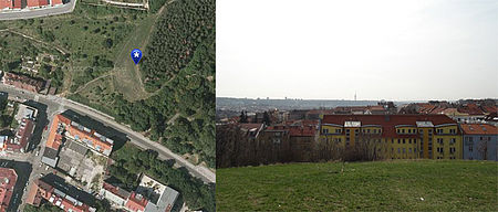 50°6'58.059"N, 14°28'32.636"E, výška 235,7m