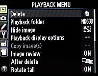 Ovládací menu playback Ovládací menu playback