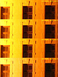 redukce šumu postupně OFF, malá, standardní, velká | (c) Petr Koritina redukce šumu postupně OFF, malá, standardní, velká