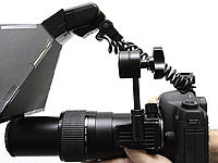 K připevnění držáku blesku využívám objímku objektivu, což je velmi praktické.