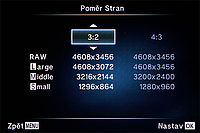 Nastavení rozlišení