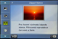 Program západ slunce