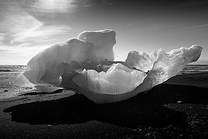 Černé pláže II, Jokulsárlón, Island