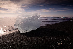 Černé pláže I, Jokulsárlón, Island