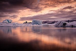  laguna Jokulsárlón, Island