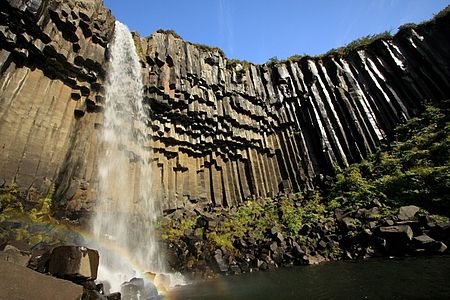 Vodopád Svartifoss v NP Skaftafell | (c) Daniš Vodopád Svartifoss v NP Skaftafell