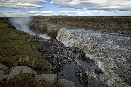 Vodopád Detifoss | (c) Daniš Vodopád Detifoss