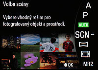 Nabídka volby scény