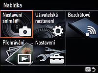 Základní obrazovka Menu