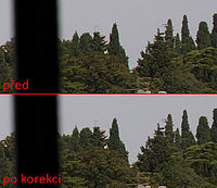 automatická korekce aberace v RAW (1:1)