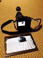 Ostření poklepem na tablet funguje | © Petr Koritina Ostření poklepem na tablet funguje