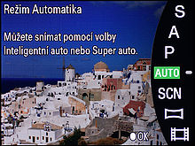 Nabídka volby režimu